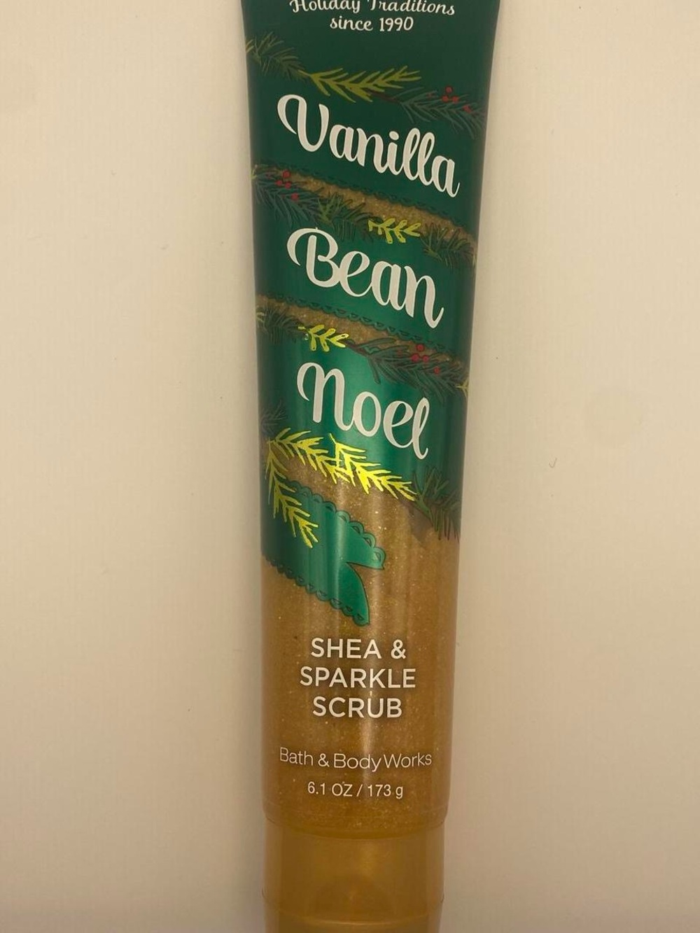 Bath & Body Works holiday traditions Vanilla Bean Noel Shea sparkle body scrub